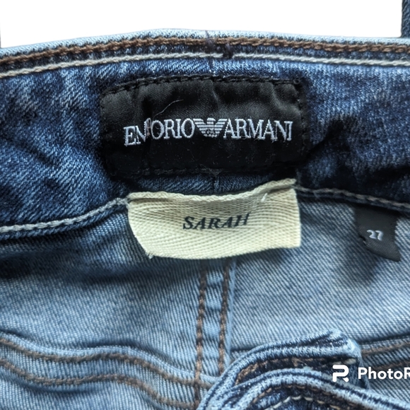 Emporio Armani Sarah Flare Leg Jeans Size 27 - Picture 5 of 8